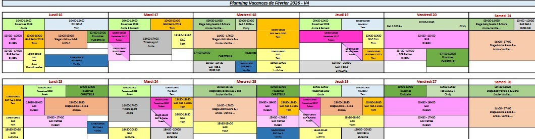 Planning vacances de Février 2026 - V4