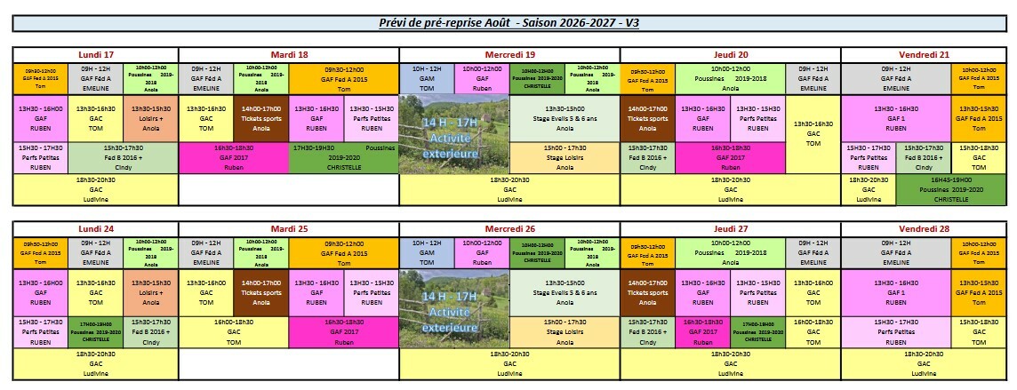 Planning Pré-reprise 2026-2027 - V3 (Modifié le 07.08.2026)
