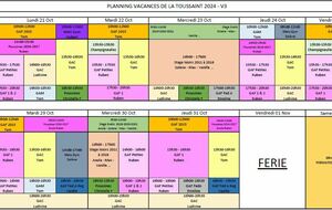 Planning vacances de la Toussaint 2024 - V3