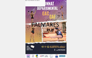 PALMARES GAF-GAC 54 - PAM les 17 &amp; 18.01.2026