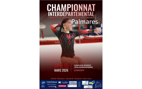 Palmares GAF-Interdep Eq Perfs - Longwy - 14 &amp; 15.03.2026